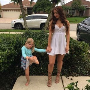 Forever 21 lace up low heels